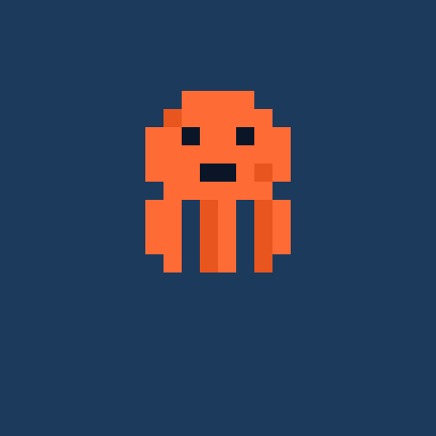Genesis Octopi - Unique pixel octopus